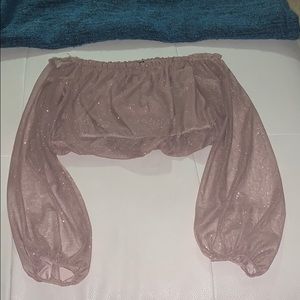 Sparkly crop top
